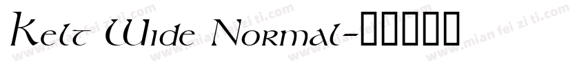 Kelt Wide Normal字体转换